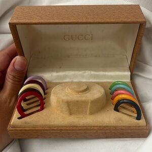 Full set of 10 Gucci bezels for the vintage 90s watch.